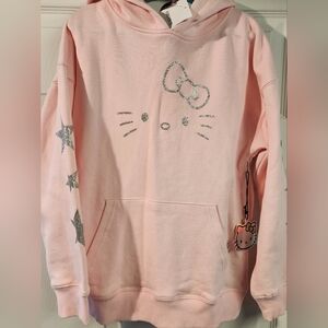 Hello Kitty Forever 21 50th Anniversary Pink Hooded Sweatshirt
